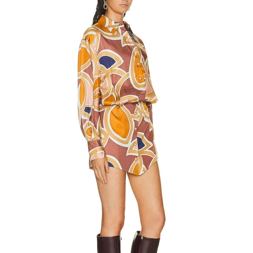 Alexis, Alessandro Dress, Abstract Maroon, M